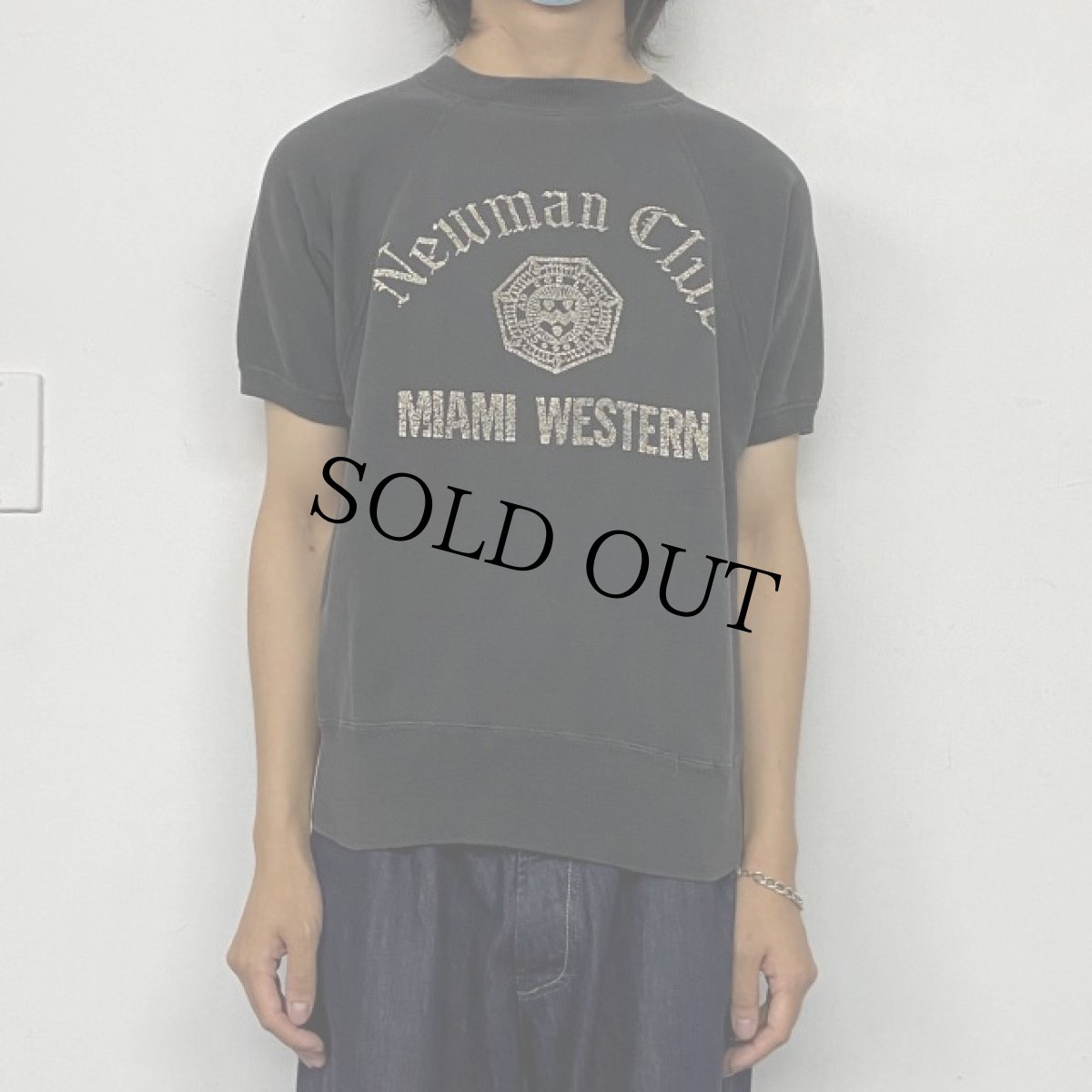 画像3: 60's Newman Club 半袖スウェット BLACK (3)