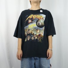 画像2: 90's ANTHRAX "TOUR OF TERROR '98-'99" ヘヴィメタルバンドツアープリントTシャツ XL (2)