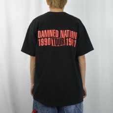 画像4: 90's JET BOY USA製 "DAMNED NATION TOUR 1990-91" ハードロックバンドプリントTシャツ XL (4)