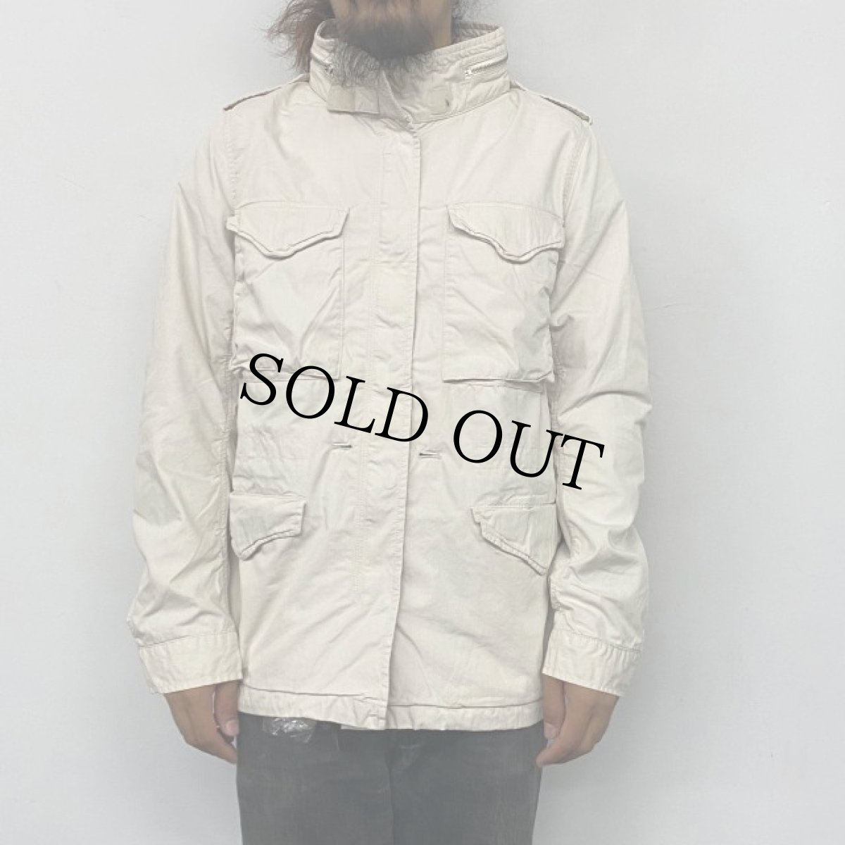 画像4: Ralph Lauren DENIM&SUPPLY  "M-65 TYPE" 星条旗×花柄パッチワーク ジャケット XL (4)