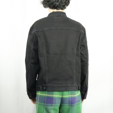 画像3: Levi's ブラックデニムジャケット L (3)