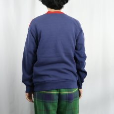 画像3: 90's NIKE 銀タグ USA製 ロゴ刺繍 スウェットジップジャケット L (3)