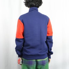 画像3: 90's NIKE 銀タグ USA製 ロゴ刺繍 スウェットジップジャケット M タグ付き未使用 (3)