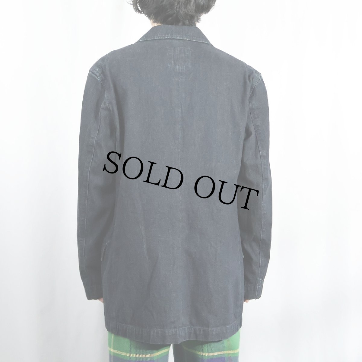 画像3: GAP デニムテーラードジャケット L (3)