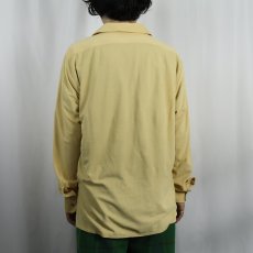 画像3: 70's〜 JCPenney ベロア レースアップシャツ L (3)