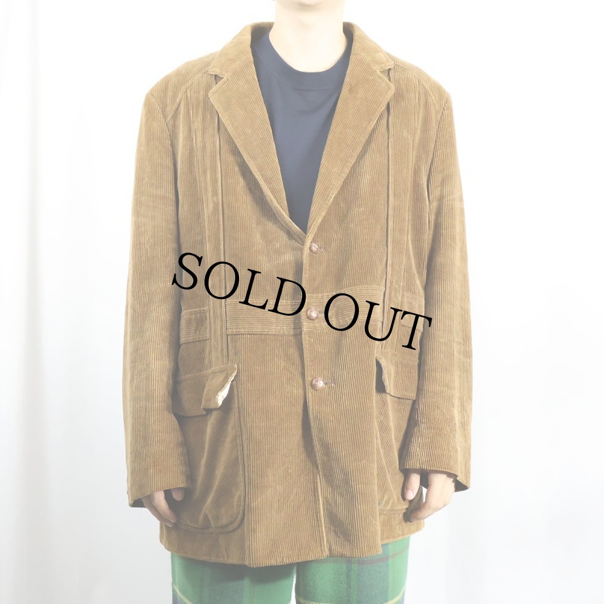 画像2: 70's Brad Whitney POLAND製 コーデュロイ ノーフォークジャケット  (2)