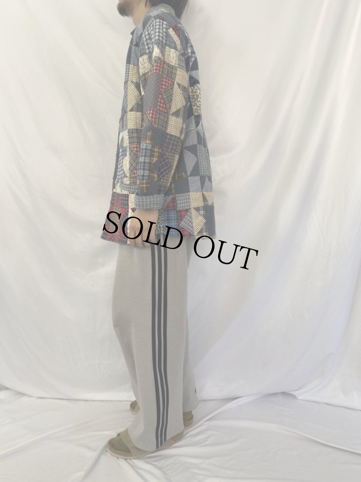 画像4: Patch Magic パッチワーク キルティングジャケット M (4)