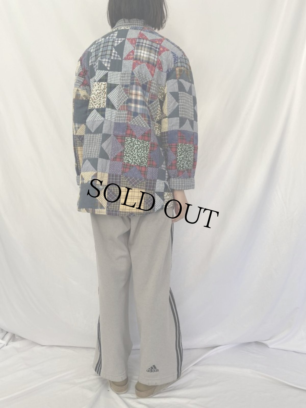 画像5: Patch Magic パッチワーク キルティングジャケット M (5)