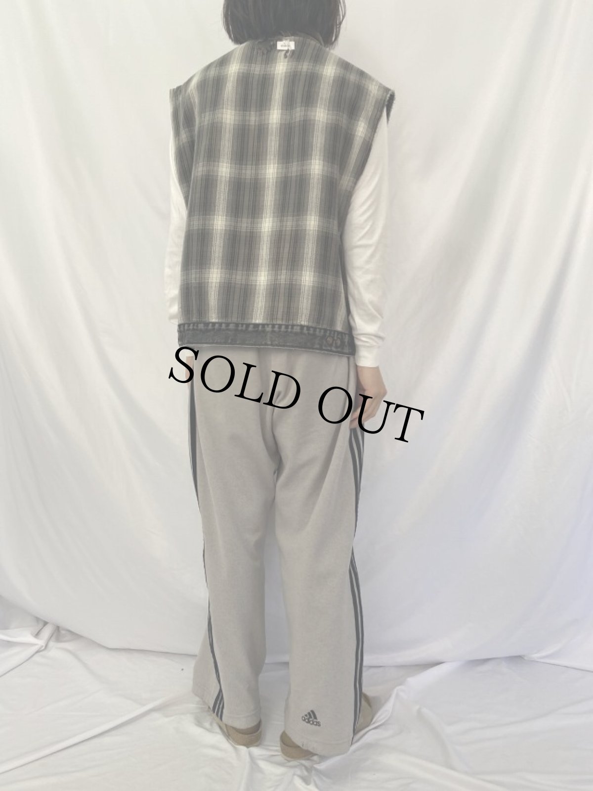 画像6: 90's Levi's 70594 USA製 リバーシブル ブラックデニムベスト (6)