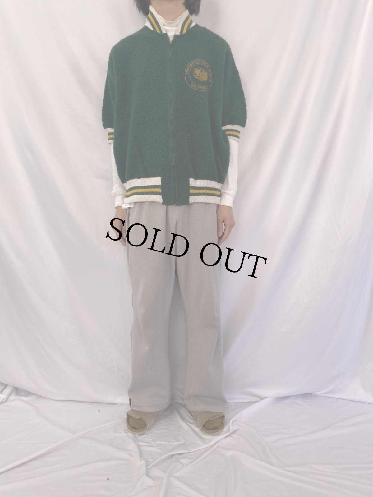 画像2: 50's ATHLETIC SUPPLY 半袖スタジャン (2)