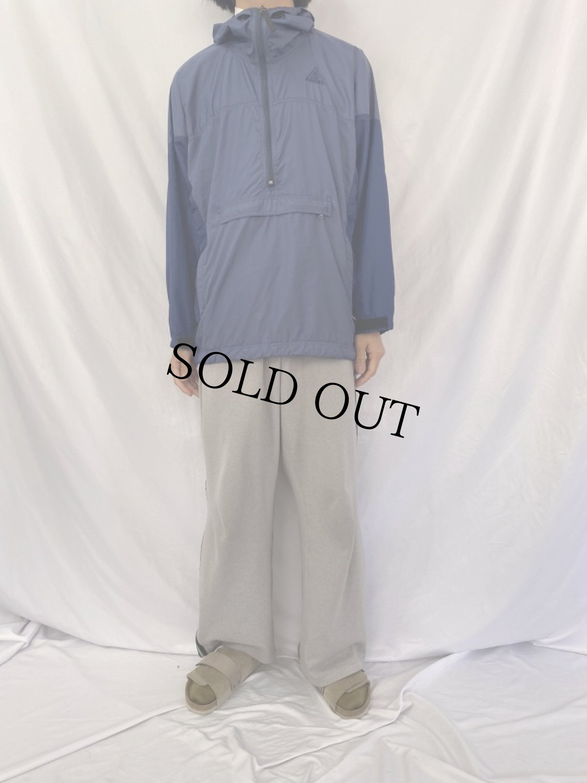 画像2: 90's NIKE ACG USA製 ナイロンアノラックパーカー M (2)