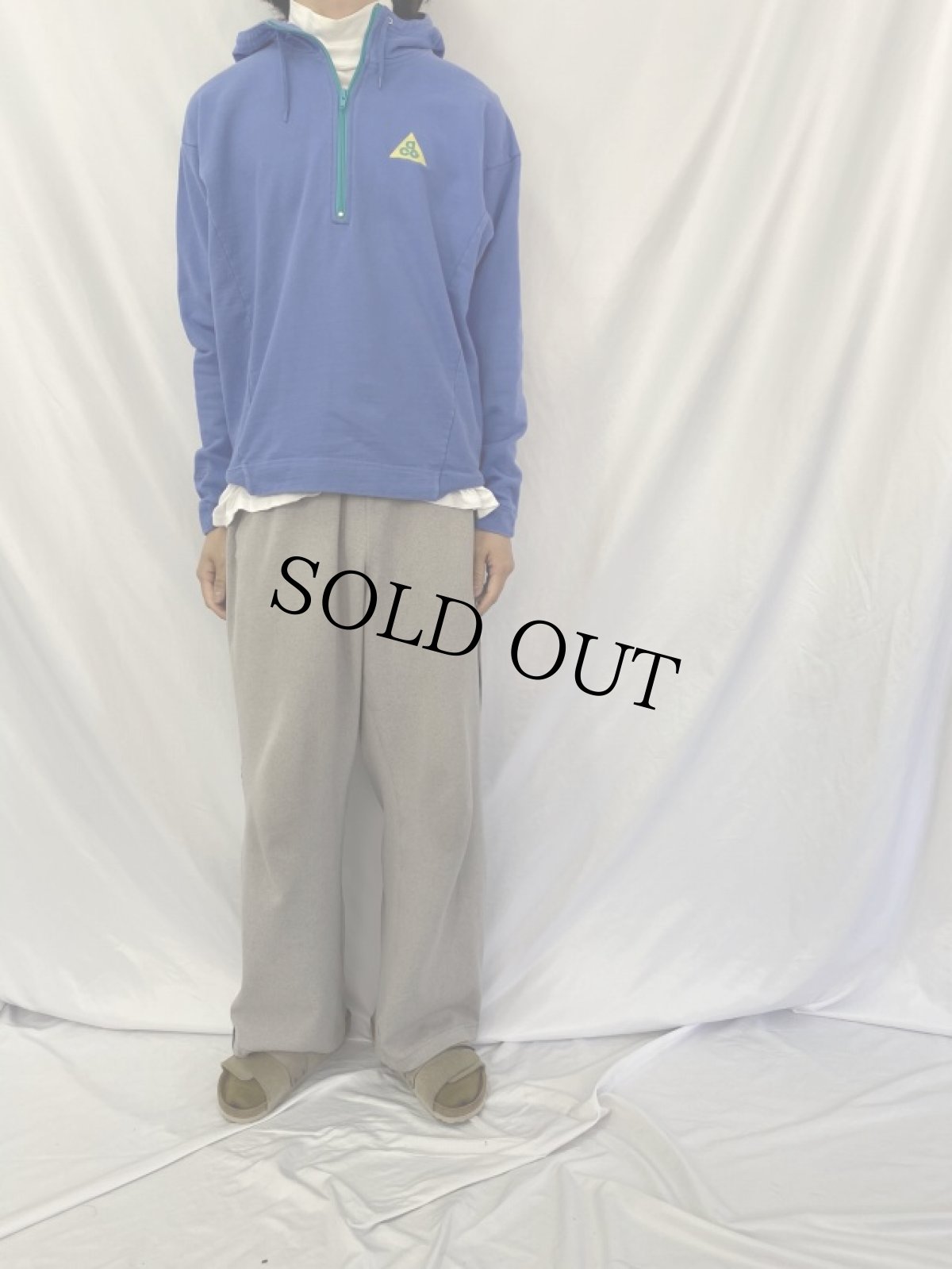 画像3: 90's NIKE ACG ハーフジップパーカー M (3)