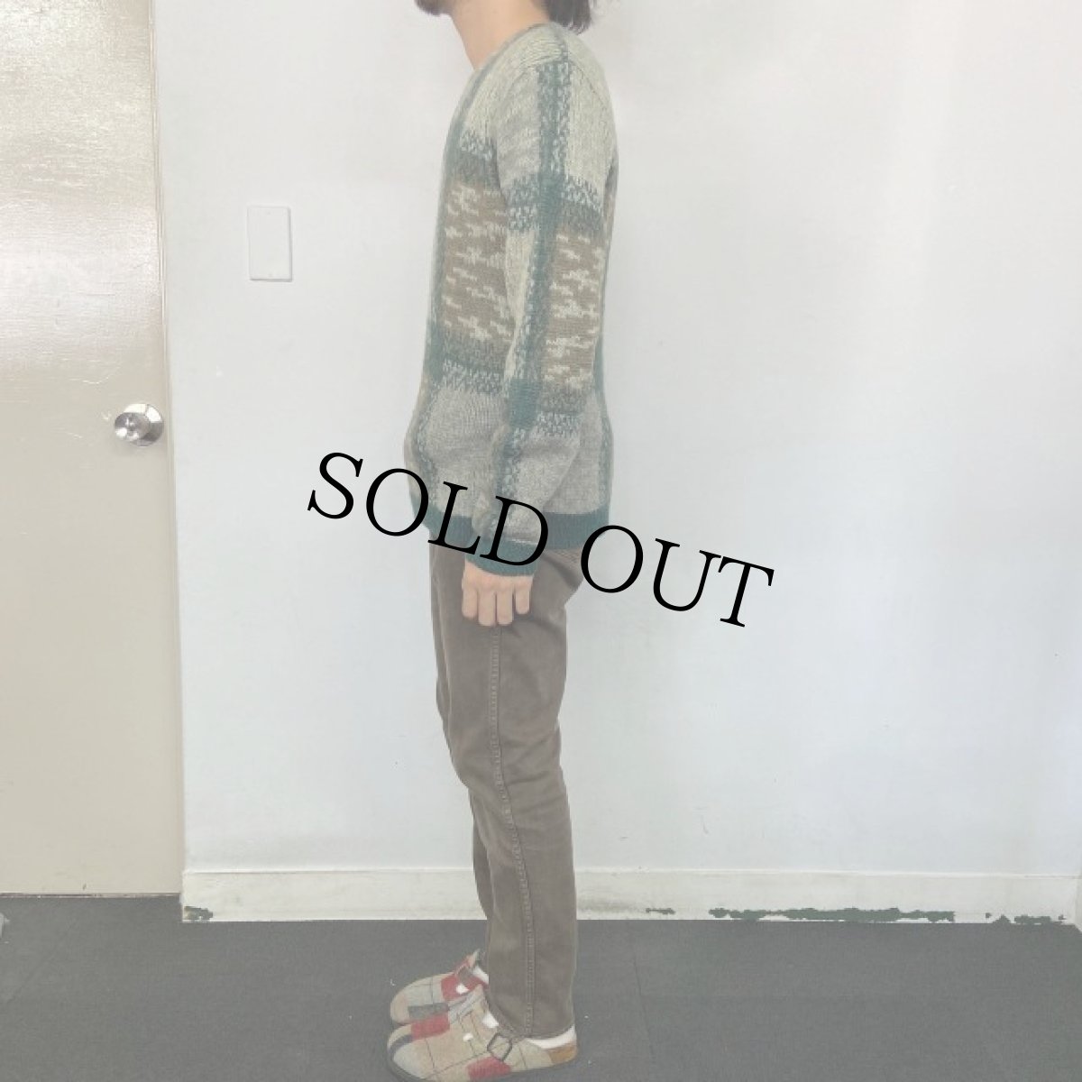 画像3: 60's PENNEY'S TOWNCRAFT ウーステッドウール×モヘア ニットセーター M (3)