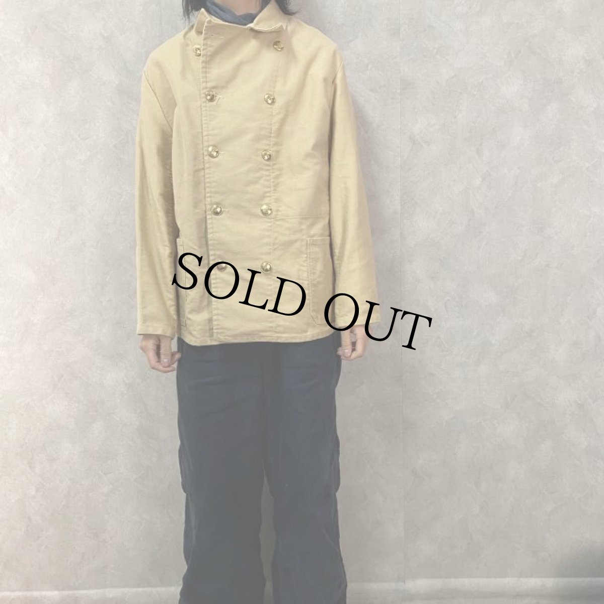 画像2: ダブルブレスト モールスキン カバーオール 52 (2)