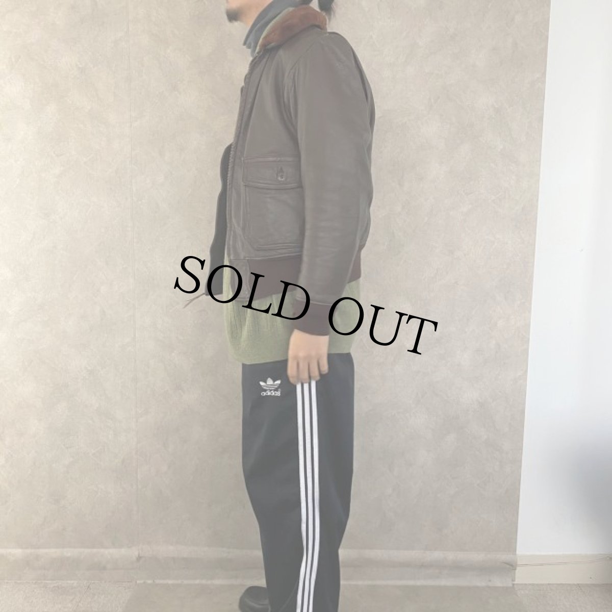 画像3: 60〜70's U.S.NAVY G-1 フライトジャケット SIZE 40 (3)