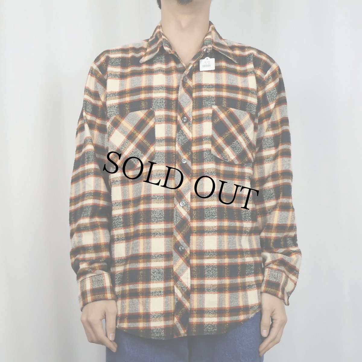 画像2: 70's DeeCee USA製 チェック柄 ヘビーネルシャツ  (2)