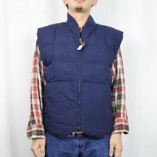 画像3: 80〜90's Eddie Bauer リバーシブル キルティング グースダウンベスト L (3)