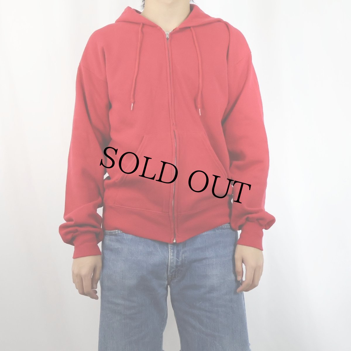 画像2: 80's Lee USA製 スウェットジップパーカー M (2)