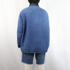 画像3: 〜70's UNKNOWN キルティングライナー デニムカバーオール  (3)