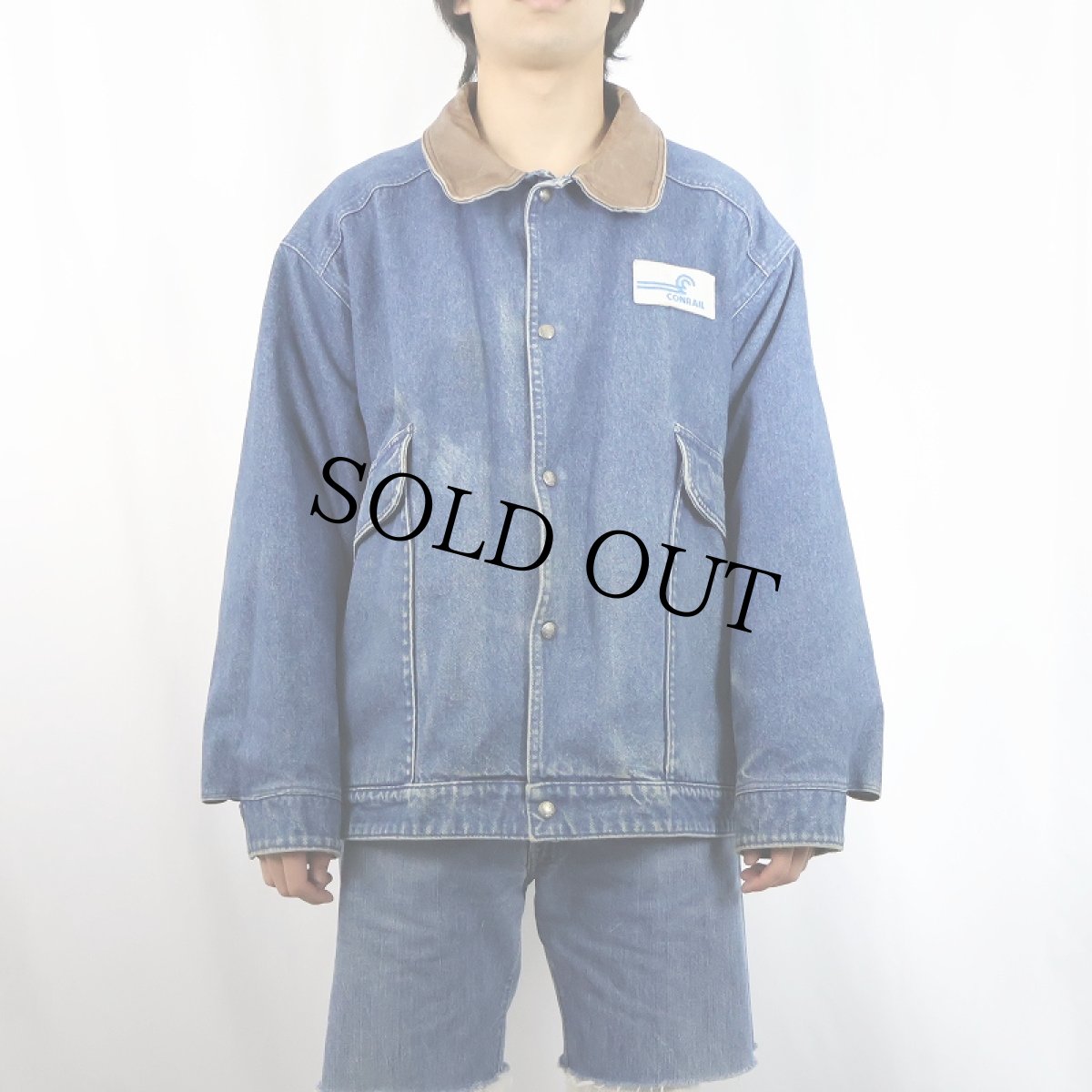 画像2: 90's Woolrich USA製 ブランケットライナー デニムジャケット XXXL (2)