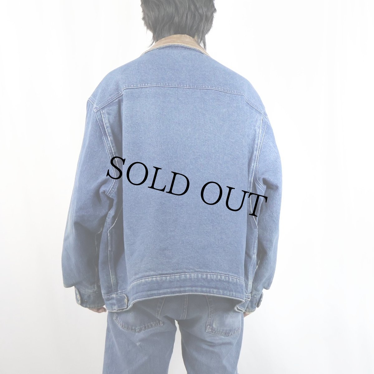 画像3: 90's Woolrich USA製 ブランケットライナー デニムジャケット XXXL (3)