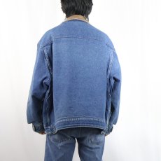 画像3: 90's Woolrich USA製 ブランケットライナー デニムジャケット XXXL (3)
