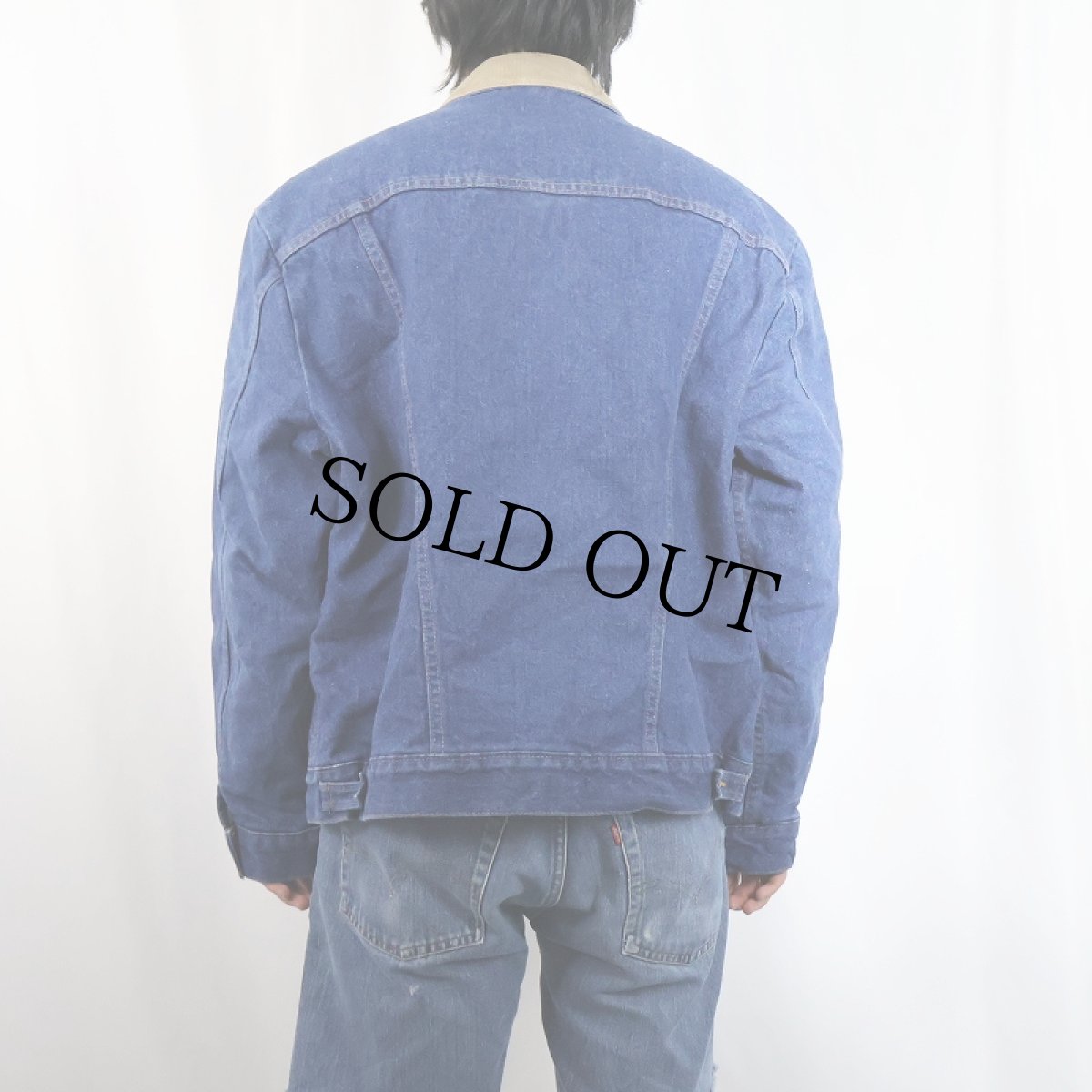 画像3: 80's Wrangler USA製 ブランケットライナー デニムジャケット SIZE46 (3)