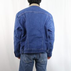 画像3: 80's Wrangler USA製 ブランケットライナー デニムジャケット SIZE46 (3)