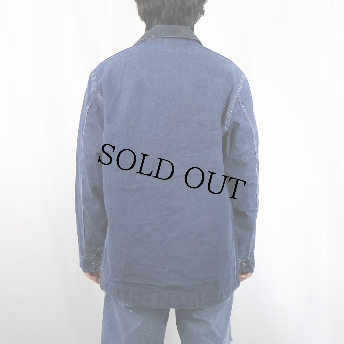 画像3: 70's Sears WORK OUTERWEAR USA製 ブランケットライナー デニムカバーオール L (3)