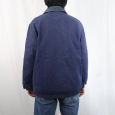 画像3: 〜70's UNKNOWN バットダイ ブランケットライナー デニムカバーオール  (3)