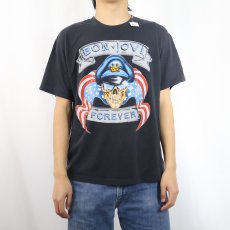 画像3: 1989 Bon Jovi "The Brotherhood Tour" ハードロックバンドプリントTシャツ BLACK (3)