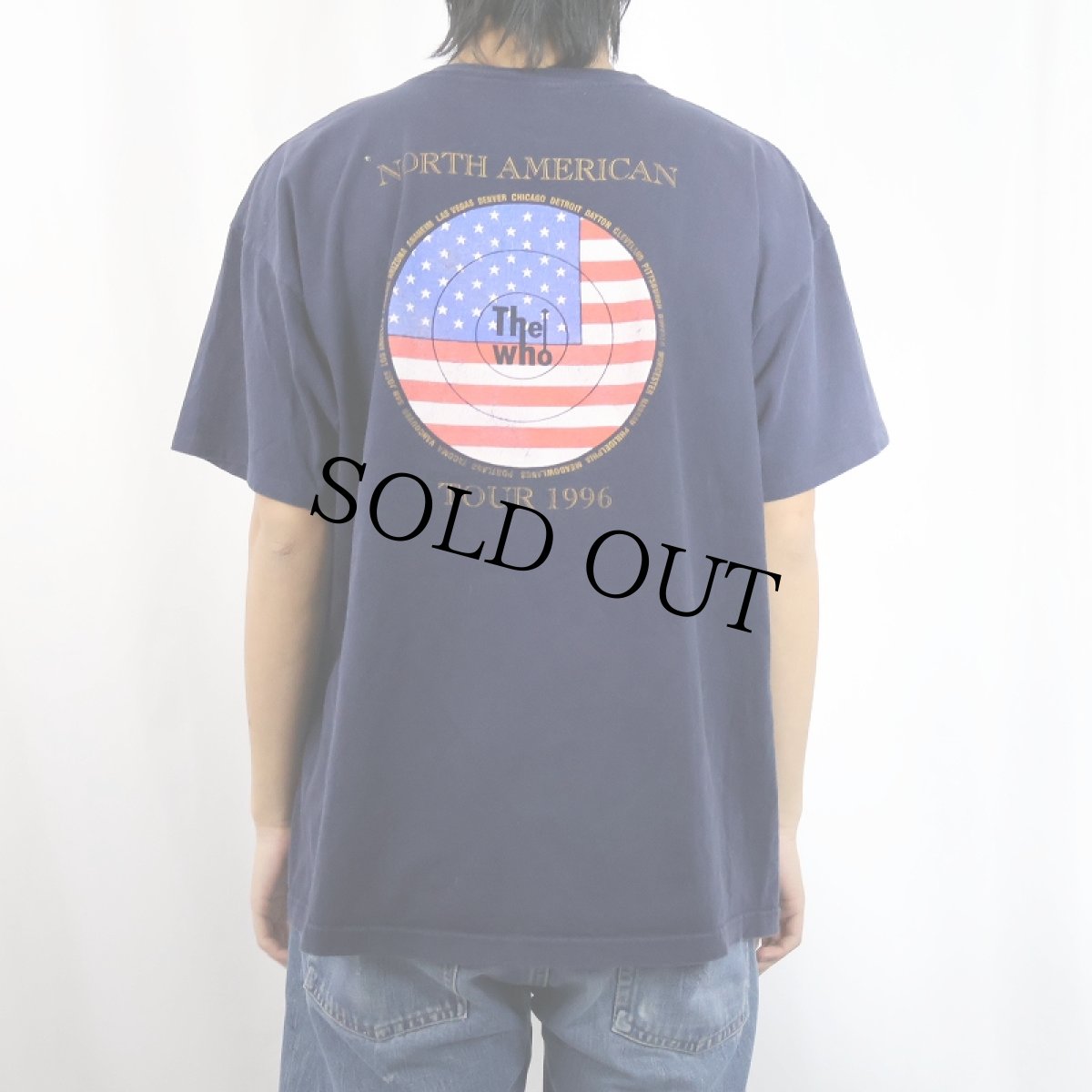 画像4: 1996 The Who "QUADROPHENIA Tour" ロックバンドツアープリントTシャツ NAVY  (4)