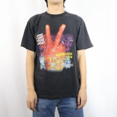 画像3: 1994 WOODSTOCK × PEPSI "live it love, pepsi" ミュージックフェスティバル プリントTシャツ BLACK L (3)