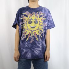 画像3: 90's THE MOUNTAIN USA製 "SUN & MOON" 大判プリント タイダイTシャツ XL (3)