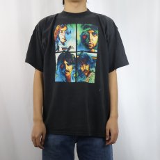 画像2: 90's〜 THE BEATLES ロックバンドプリントTシャツ BLACK XL (2)