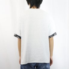 画像3: 90's JOHN LENNON ピースマークプリント 袖ダブルフェイス ミュージシャンプリントTシャツ XL (3)