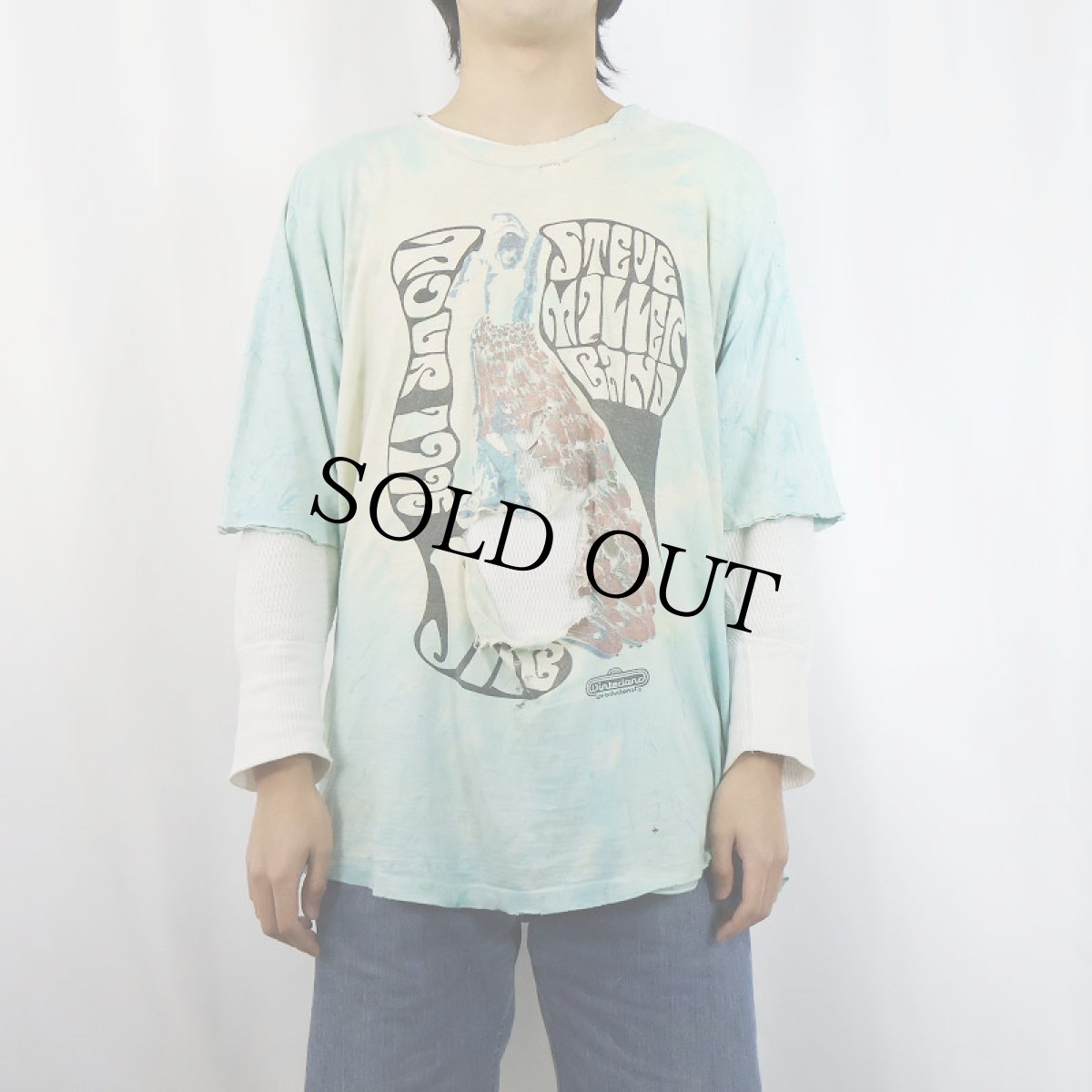 画像3: 80〜90's STEVE MILLER BAND ブルースロックバンド タイダイTシャツ (3)