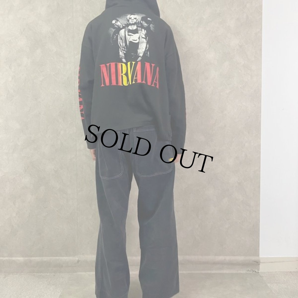 画像5: 90's〜 NILVANA UK製 ロックバンドフォトプリントスウェットパーカ (5)