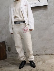 画像5: 40's エルボーパッチ付き コットンフットボールTシャツ (5)