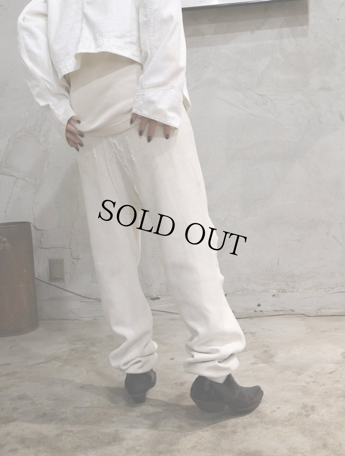 画像5: 70's "MORRIS HARVEY 112 ATHLETIC DEPARTMENT" 染み込みプリントスウェットパンツ  (5)