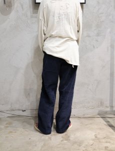 画像2: 80's SAKS FIFTH AVENUE 太畝 コーデュロイパンツ NAVY W32 (2)