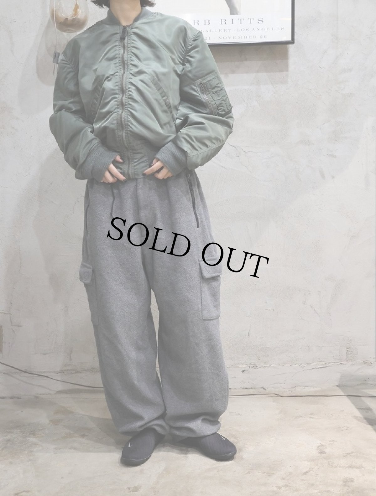 画像3: 90's Prospirit フリースカーゴパンツ L (3)