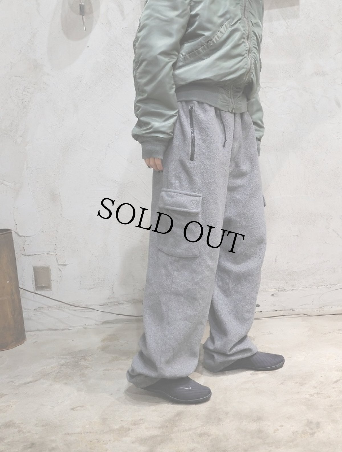 画像1: 90's Prospirit フリースカーゴパンツ L (1)