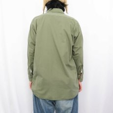 画像3: 40's U.S.NAVY N-3 "U.S.ARMY" パッチ付き コットンポプリン ユーティリティシャツ (3)