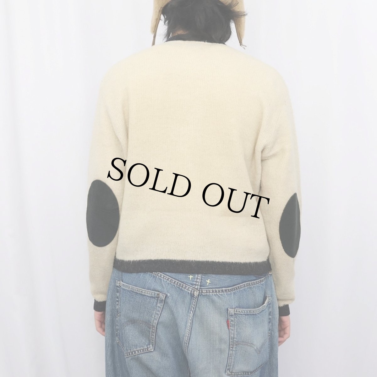 画像3: 60's SEARS SPORTSWEAR モヘアニットカーディガン M (3)