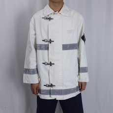 画像2: 90's DKNY JEANS コットンファイヤーマンジャケット S (2)