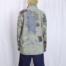 画像3: RIP CURL "MILITARY TYPE" ペンキペイント コットンジャケット XL (3)