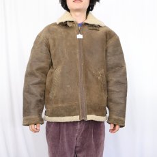 画像2: B-3 TYPE ムートンフライトジャケット  (2)