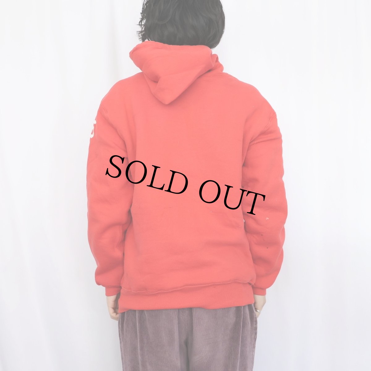 画像3: 80's RUSSELL ATHLETIC USA製 "CREST WOOD COMETS" ダブルフェイス プリントスウェットフーディー L (3)