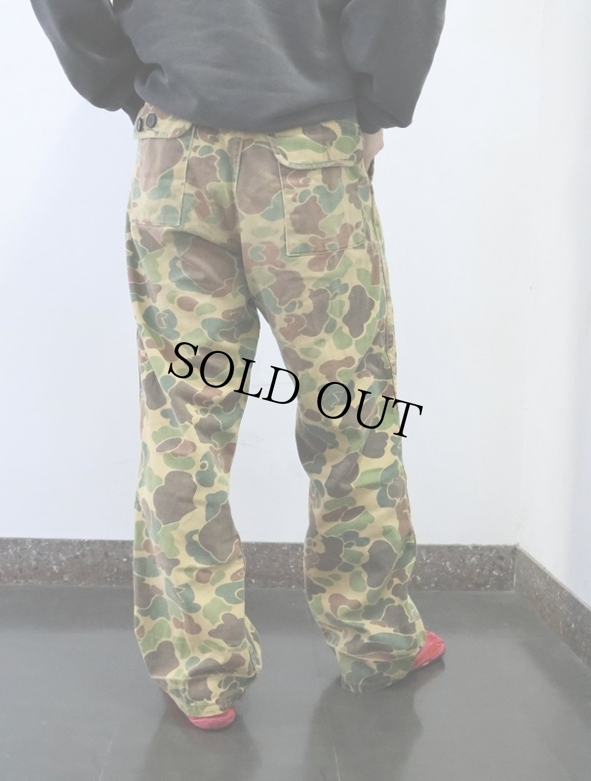 画像3: 80's canvasback ダックハンターカモ柄 ハンティングパンツ W34 (3)
